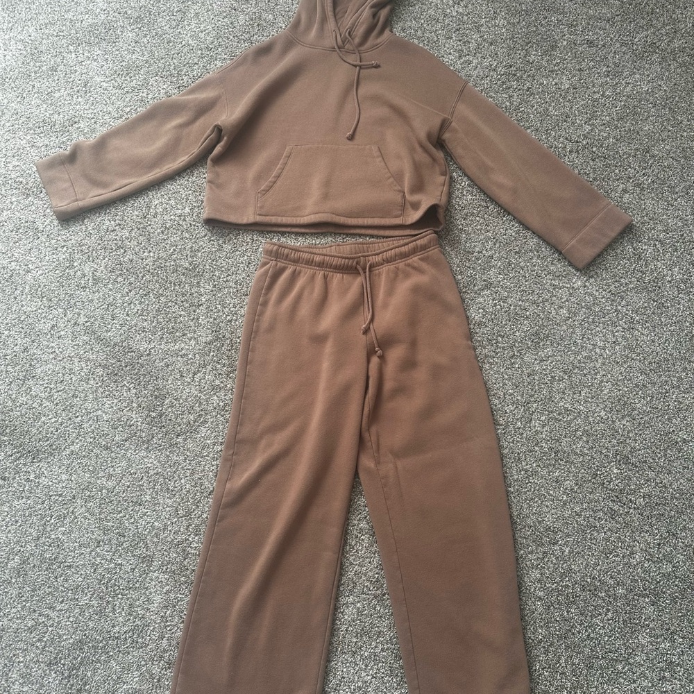 Z Supply Brown Hoodie and Pants Set